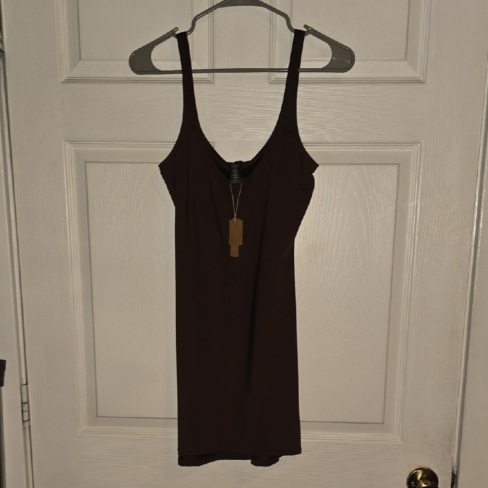 Skims Swim Dress Cocoa XL Nwt